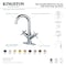 Kingston Brass TwoHandle Bathroom Faucet with Push PopUp, Polished Brass LS8452JX - alternate 2